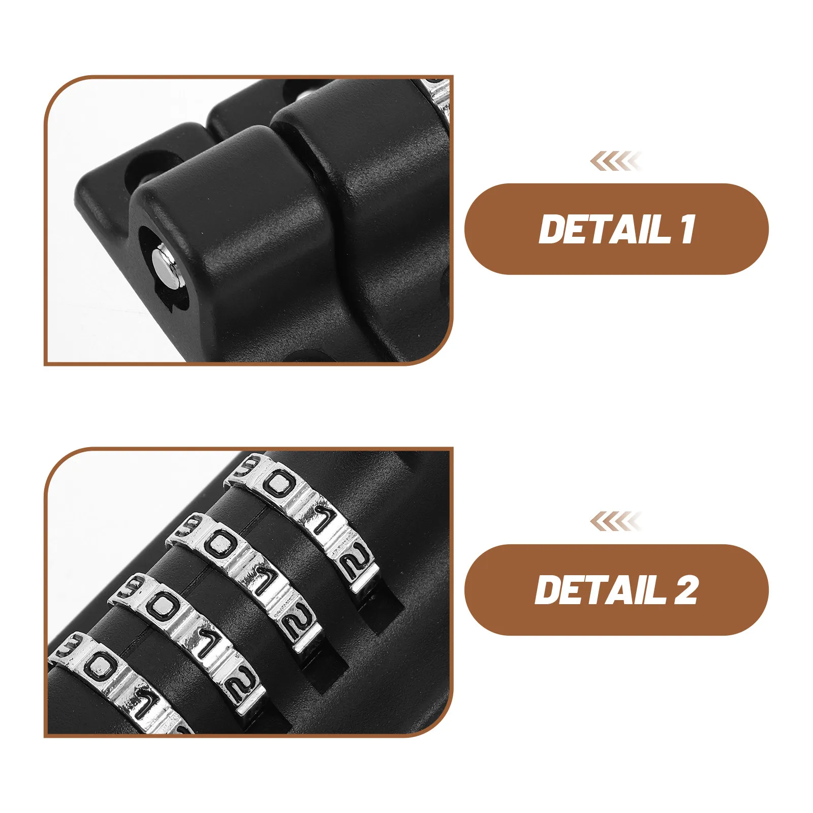 Door Lock Garden Gate Security with 4-Digit Combination Locking Bolt