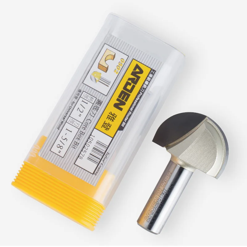 Arden Router Bit 6.35mm 12.7mm Shank Milling Cutter Wood Router Bit Woodworking Cutter Round Bottom Router Bit for Engraving