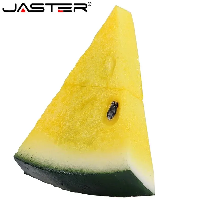 JASTER Watermelon USB Flash Drive 64GB Cute Fruit Memory Stick 32GB Creative Gifts For Kids Pen Drive 16GB Red External Storage