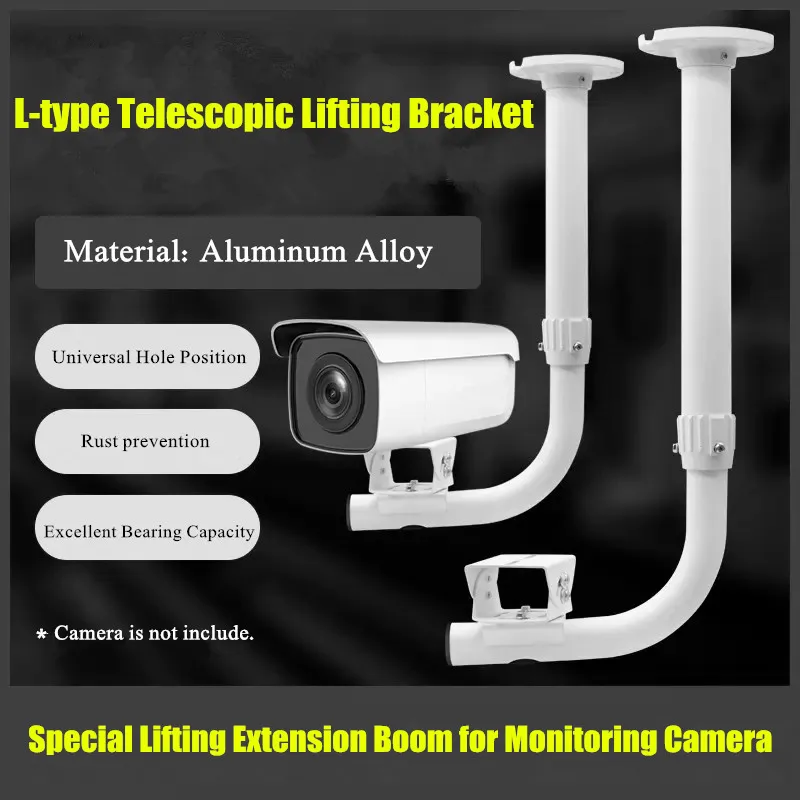 

30-60cm 60-120cm Ceiling Mount Bracket Monitor Hoisting Holder Lifting Extension Rod CCTV Surveillance Camera Telescopic Support