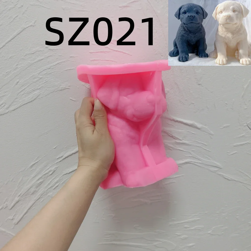 Schattige Verschillende Rassen Hond Kaarsvorm Dier Puppy Soja Wax Siliconen Mal Hondenliefhebber Home Decor