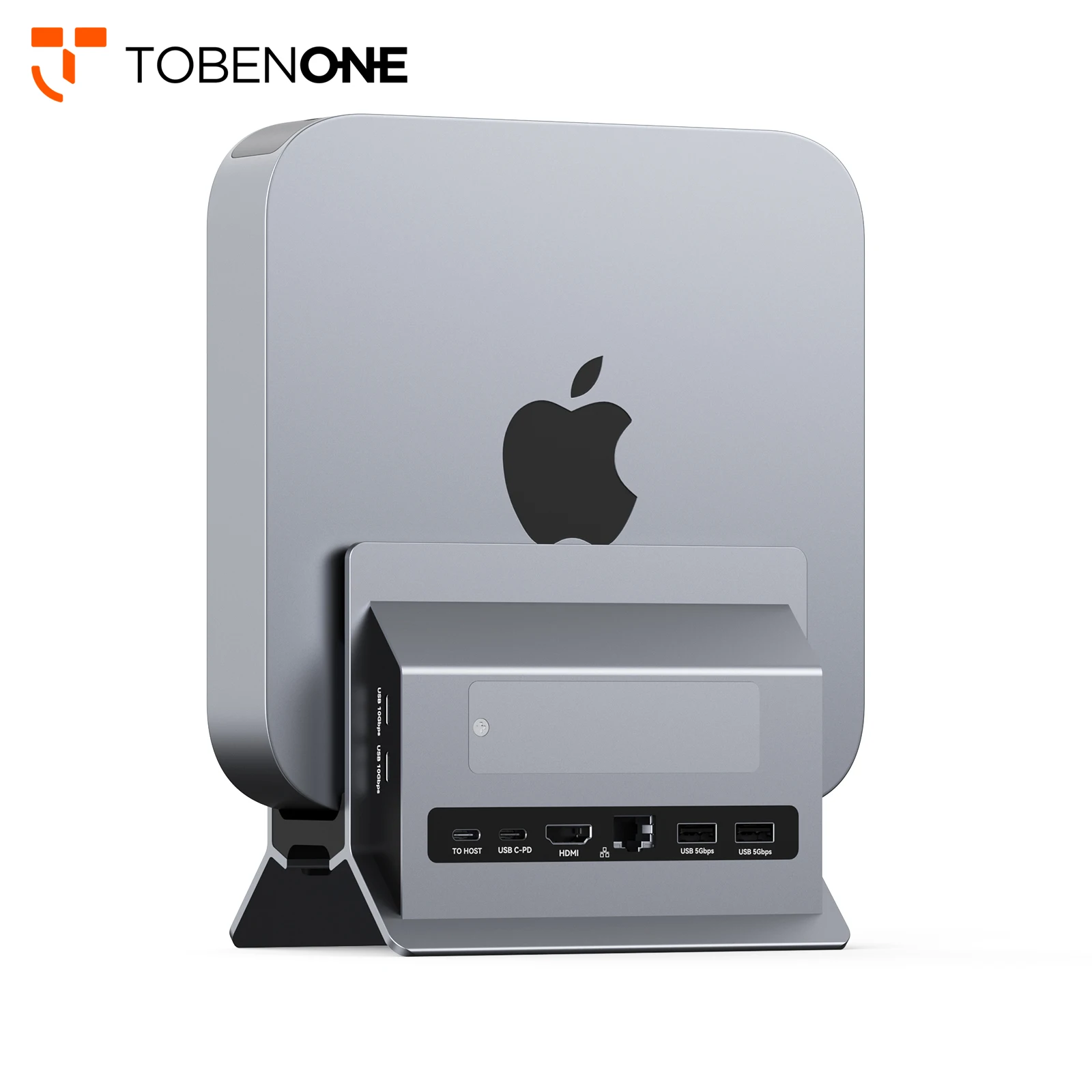 

TobenONE Vertical Laptop Docking Station Stand for Mac Mini with 4K@60Hz HDMI SSD Card Slot for Chromes/Windows/Macbook Laptop