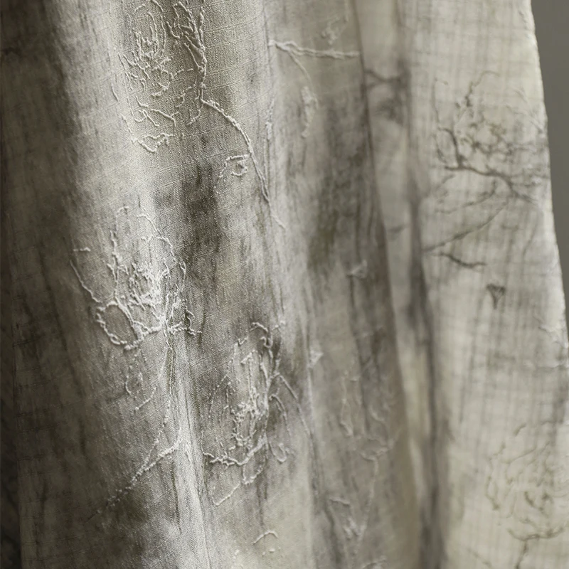 Chinese Style Jacquard Texture Fabric Wind Fusion Qipao Hanfu Dresses Luxury Fashion Designer Premium Original Material