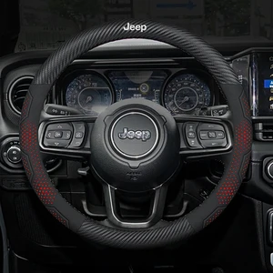 Autolenkernabdeckung für Jeep Grand Cherokee, XJ, SRT, Renegade, Kompass, Wrangler, JK, TJ, Patriot, Trail Hawk, Autozubehör 11 Hauptverkaufsabdeckung Lenkrad Renegade - №3