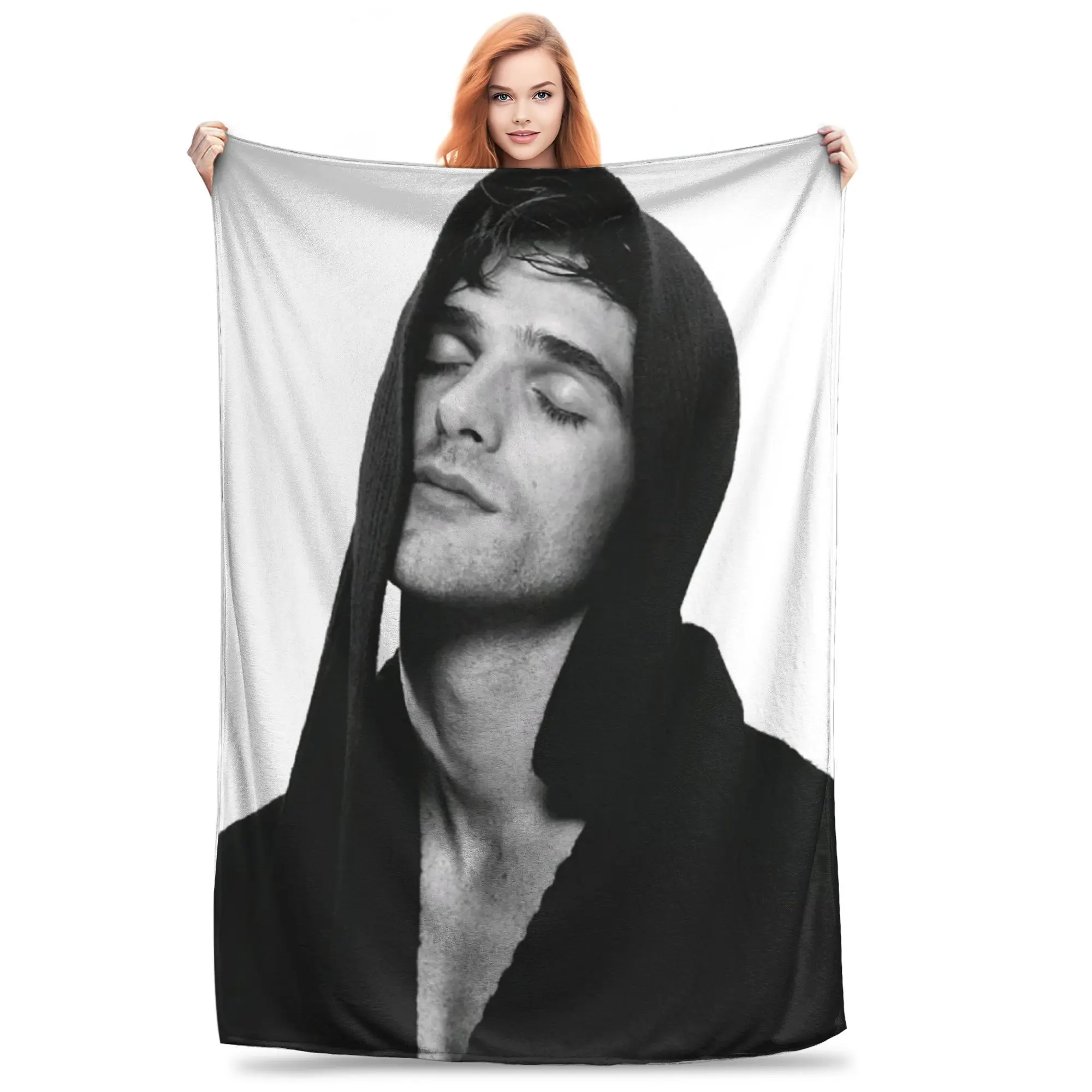 Flannel Throw Blanket Jacob Elordi Australian ActorWarm Plush Blankets Soft Bedding for Bed Living room Home Travel Sofa