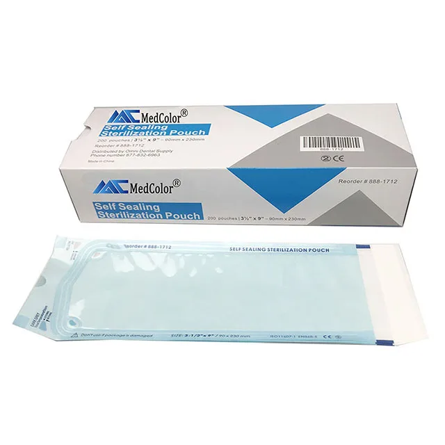 Self Seal Sterilization Pouch High Temperature Disinfection Packing Bag