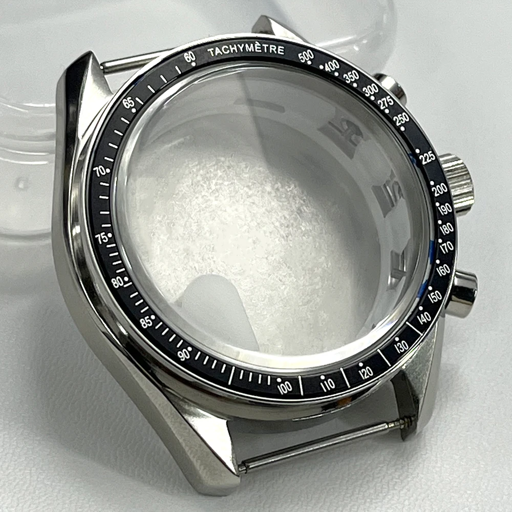 VK63 39.7mm stainless steel case, 32.5mm dial. Men's electronic quartz watch accessory. Compatible with VK63 movement accessory