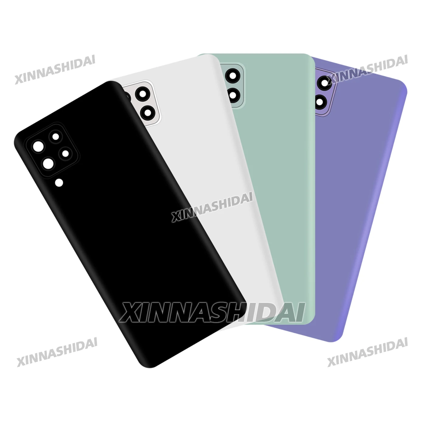 For Samsung Galaxy A22 4G Housing Middle Frame Chassis Battery Back Cover Shell Lid Case Rear Back Panel Camera Glass Sim Slot