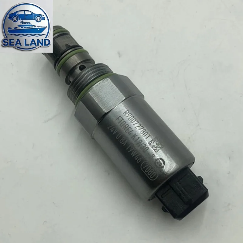 24V Hydraulic Pump Solenoid Valve R900727801 for 6365H Excavator Construction Machinery