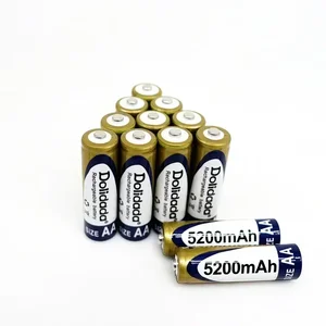 100% gốc 1.2V AA Pin 5200mah Ni-MH 8 Pin bán hàng chính 5200 MAH - 2