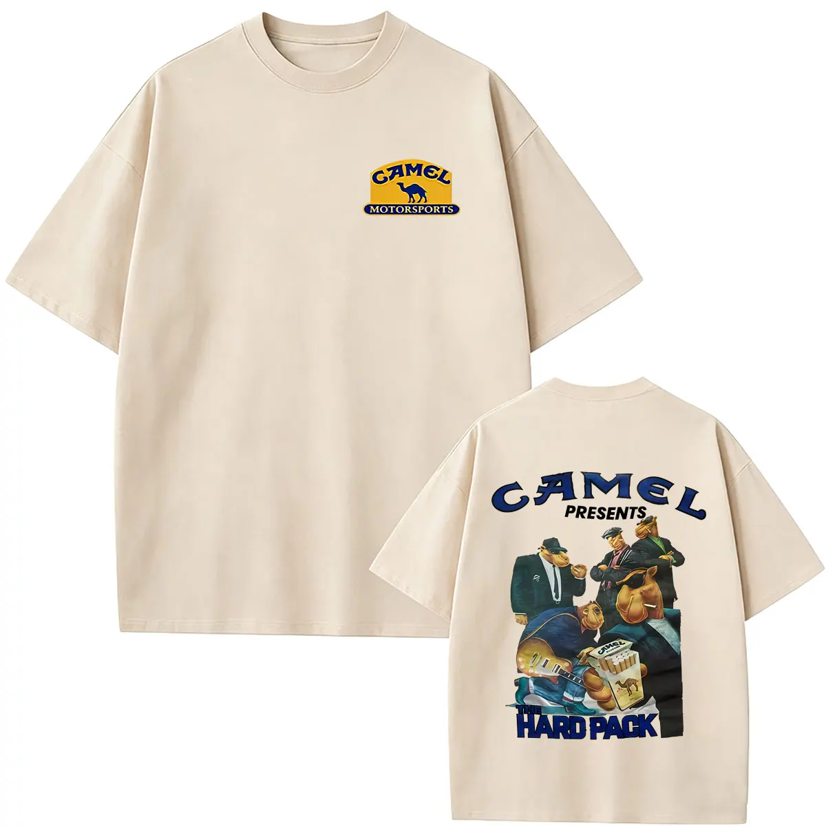 Camel Motocycle Car Graphic Tshirt Men Women Fashion Oversized Short Sleeve T-shirt Summer Men's Casual High Quality Streetwear