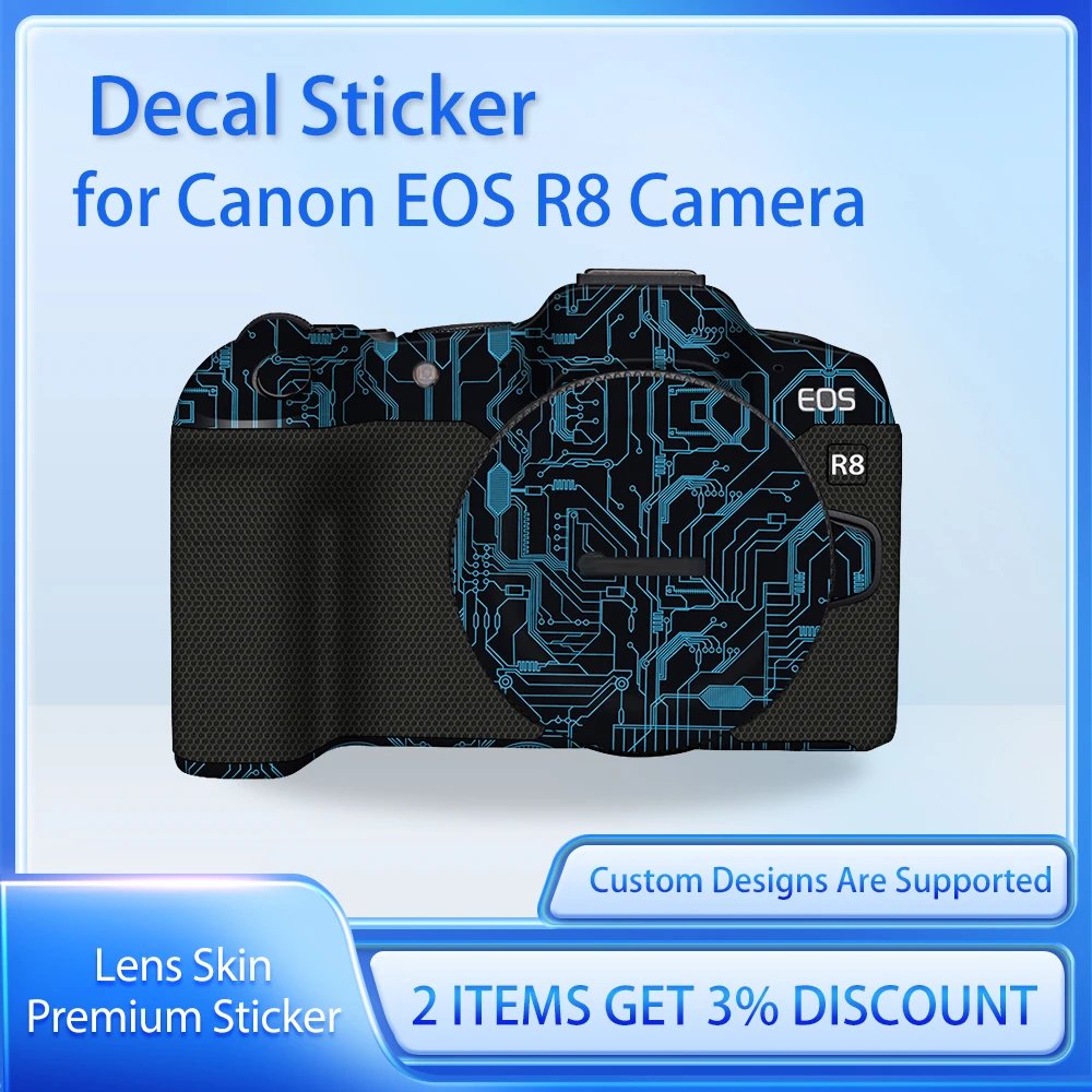 

For Canon EOS R8 Camera Skin Decal R8 Decal Skin EOS R8 Protective Film Cover Film Skin Wrap Covered