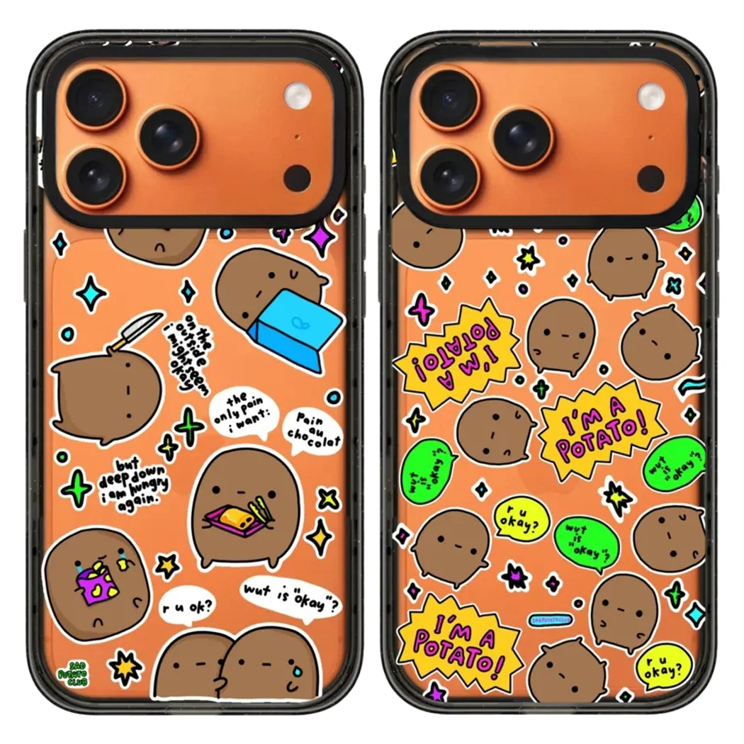 

I'm A Potato Acrylic Black Border Magnetic Case: Compatible with IPhone 17 16 15 14 13 12 Pro Max 17 Air