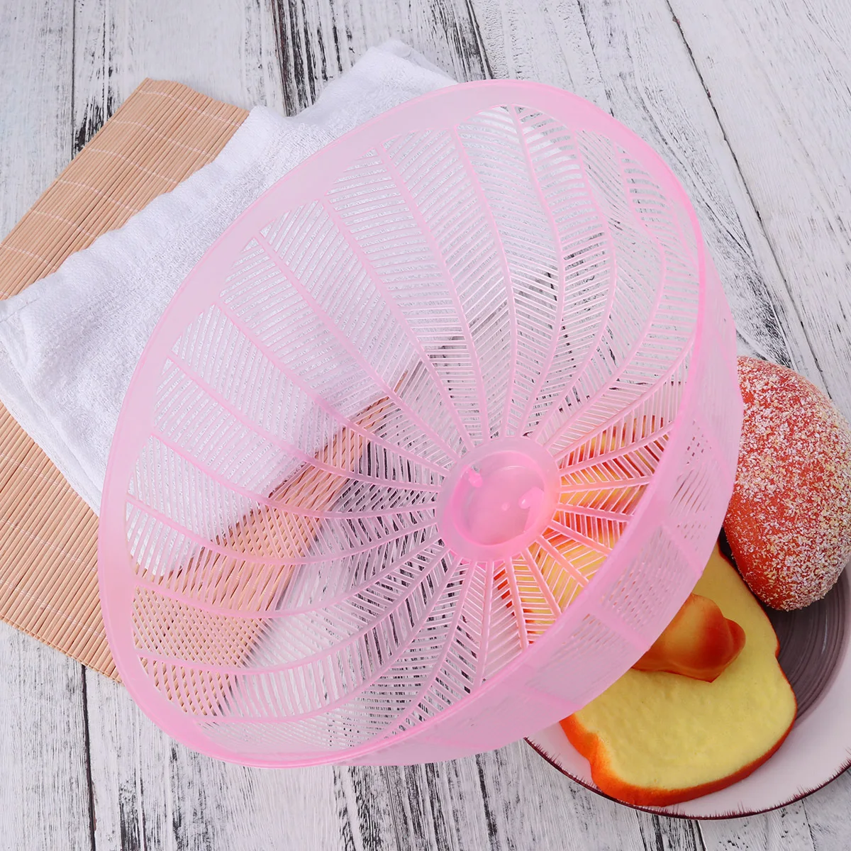 

Umbrella Shape Food Cover Pink Large Portable Travel Outdoor Picnic Barbecue Kitchen Fly Anti-Insect Cover