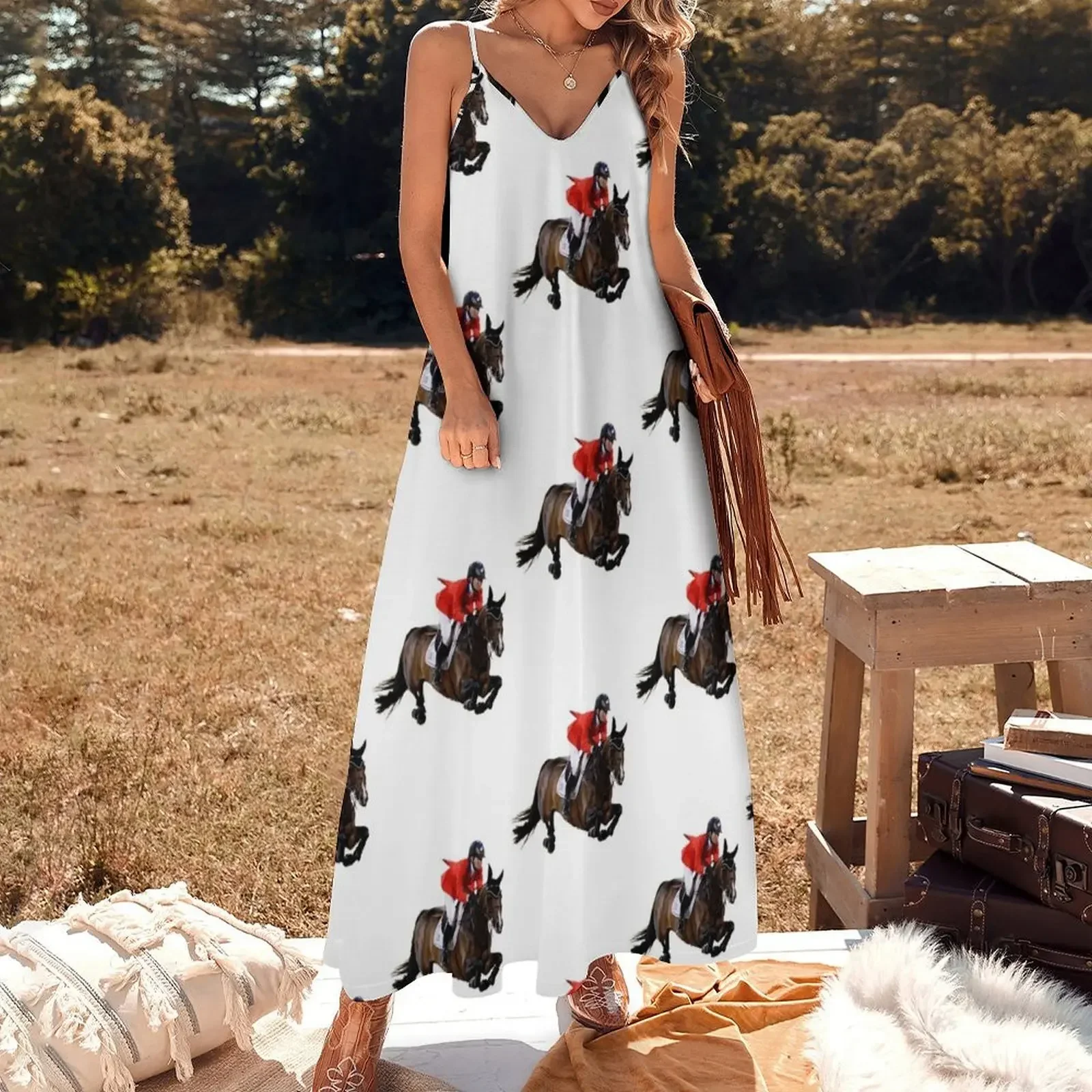 Horse Racing Sleeveless Dress dress summer clothes Dress