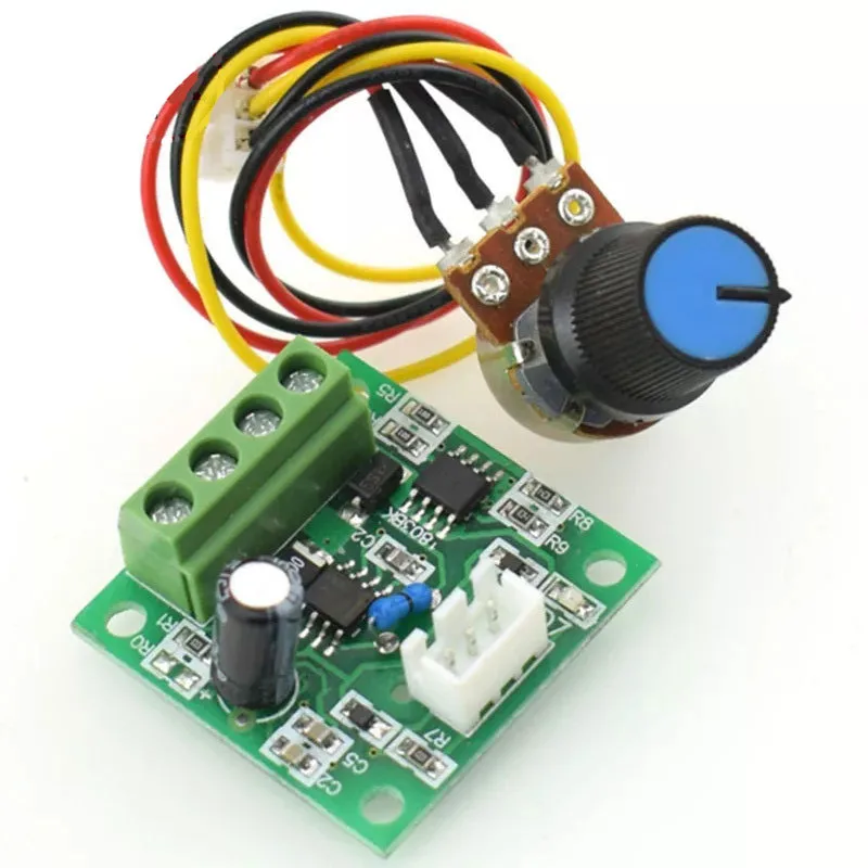 

1/2~50/100Pcs PWM DC Motor Speed Controller 2A Speed Control Module 1803BW External Knob 1.8V 3V 5V 6V 12V