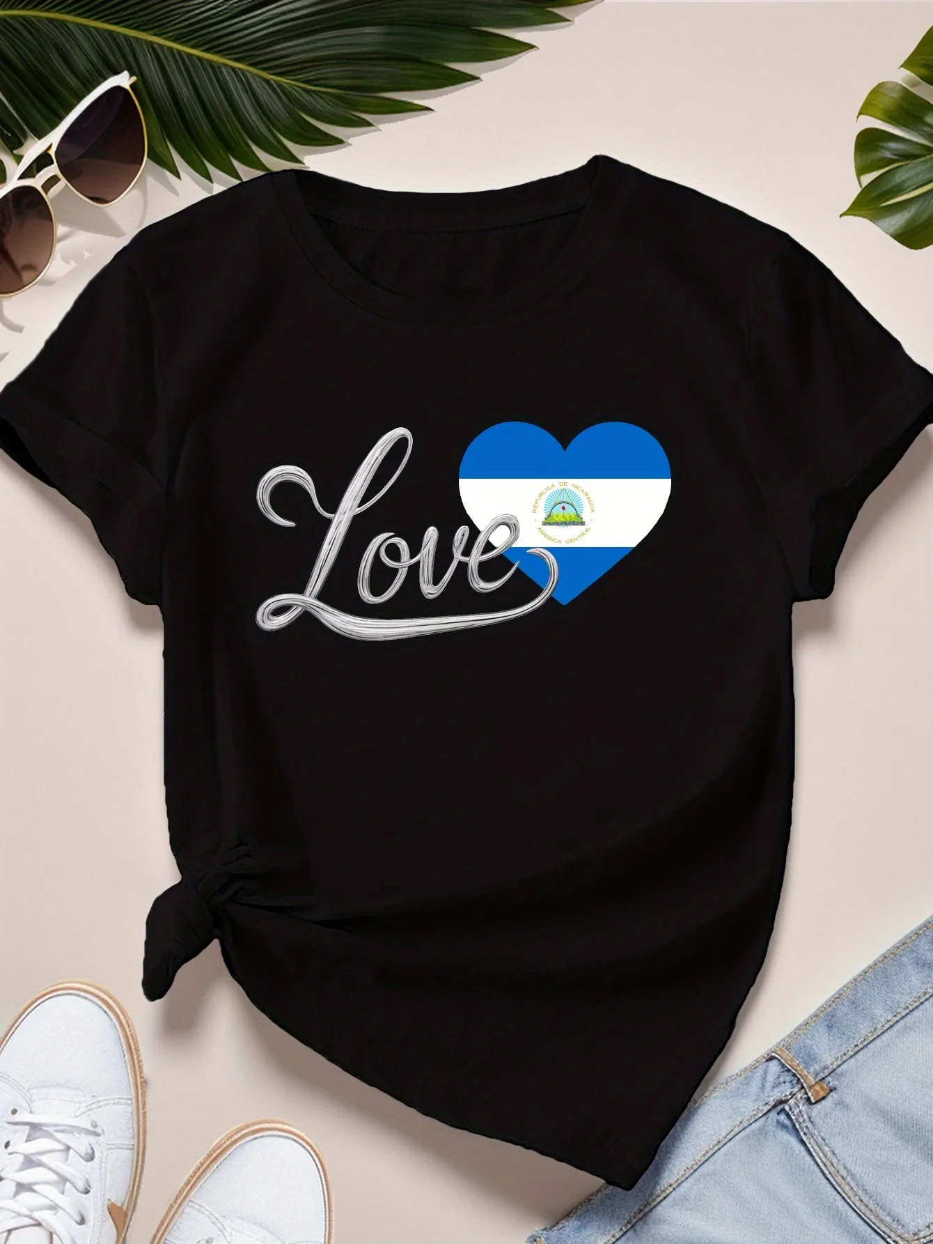تي شيرت نسائي مريح من نيكاراغوا ملابس جمالية #1