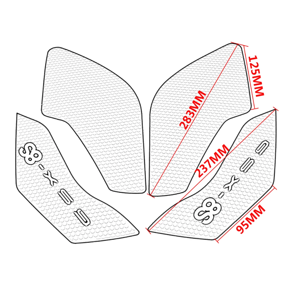 For Suzuki GSX-8S GSX8S GSX 8S 2023-2024 Motorcycle Anti-Heated Gas Tank Side Grip Traction Knee Protector Sticker Anti Slip Pad