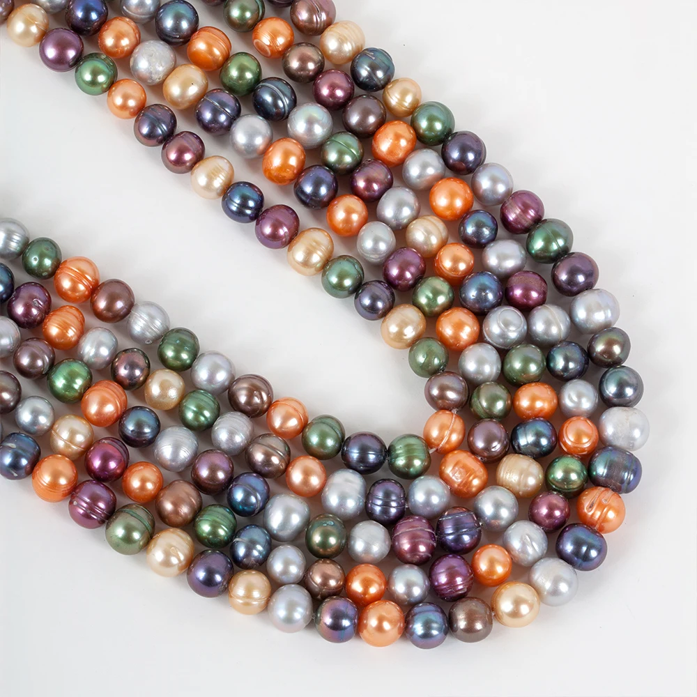 

Premium Baroque Pearl Bead Strands for Pendants/Bracelets, 6-8mm, Mmulticolored
