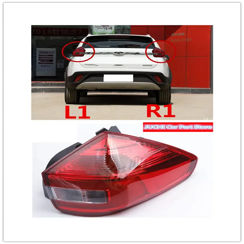 For  Chery  Tiggo 3X Car left and right rear taillight assembly rear bar taillight bumper fog lights