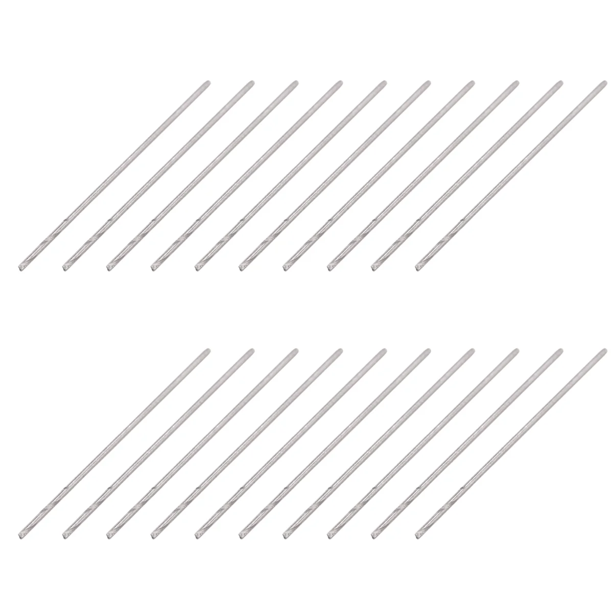 BVBV 20 шт. диаметром 0,5 мм, металлическое спиральное спиральное сверло с прямым хвостовиком