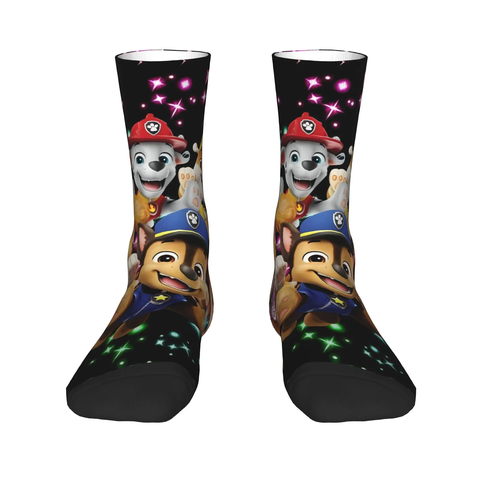 Women Men Socks Paw Dogs Patrols Cartoon  Stockings Anti Bacterial Medium Soft Socks Winter Gothic Graphic Cycling Socks - view 2