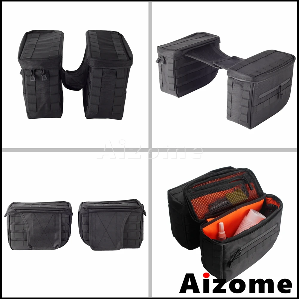 Waterproof Motorcycle Side Saddlebags Outdoor Rider Tool Travel Storage Saddle Bags For Harley Softail Dyna Sportster 1200 883