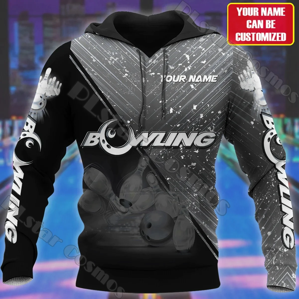 Personalized Name Bowling 3D Printed Mens Hoodie&Sweatshirt autumn Unisex Streetwear zipper hoodie For Bowling Lover Gift DK561