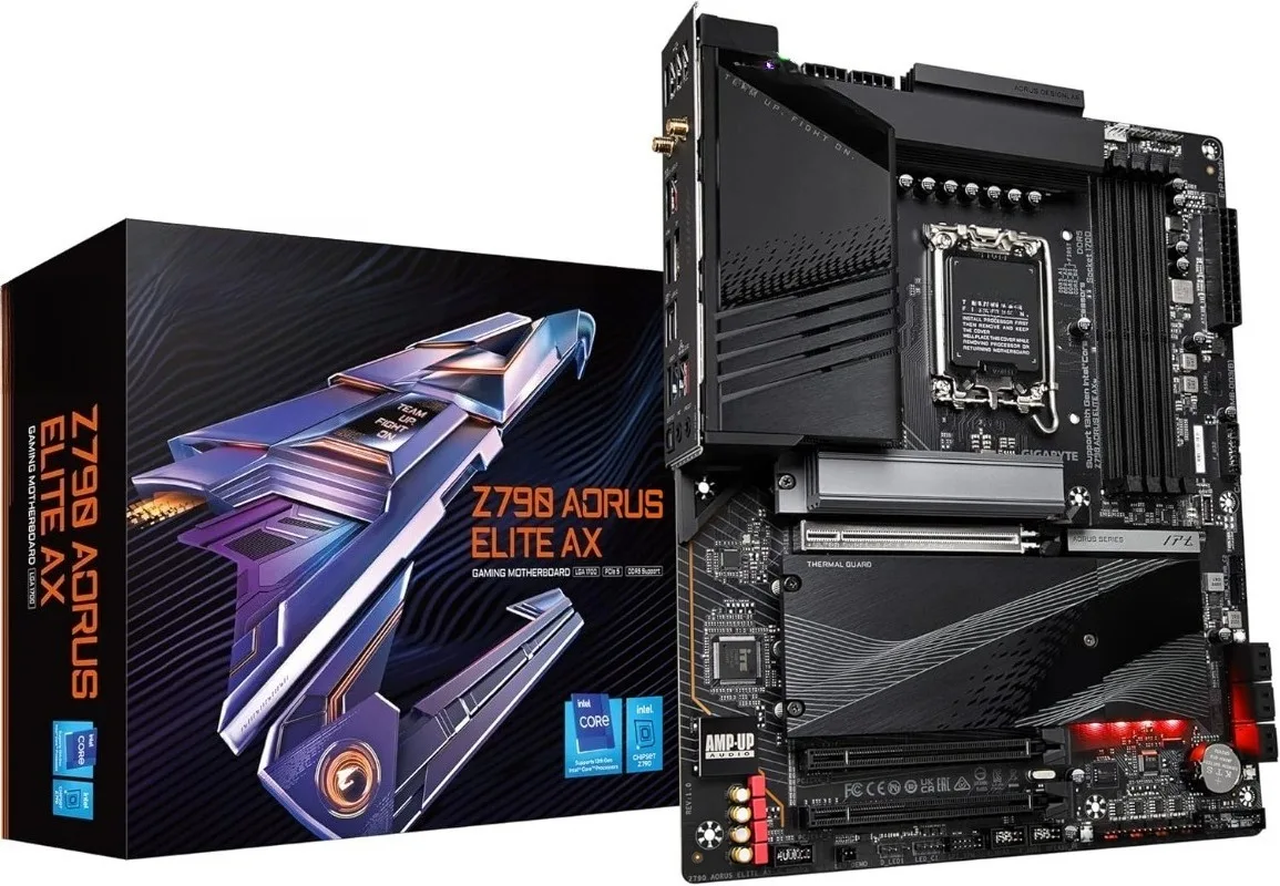 Z790 AORUS Elite AX (LGA 1700/ Z790/ ATX/ DDR5/ Quad M.2/ PCIe 5.0/ USB 3.2 Gen2X2 Type-C/WiFi 6E/2.5GbE L