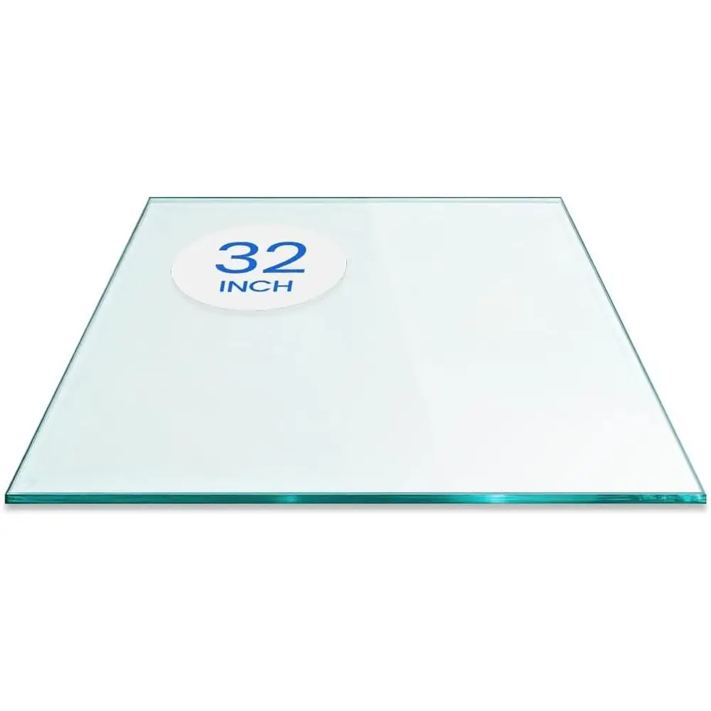 32 inch Square Glass Table Top - Tempered - 1/4
