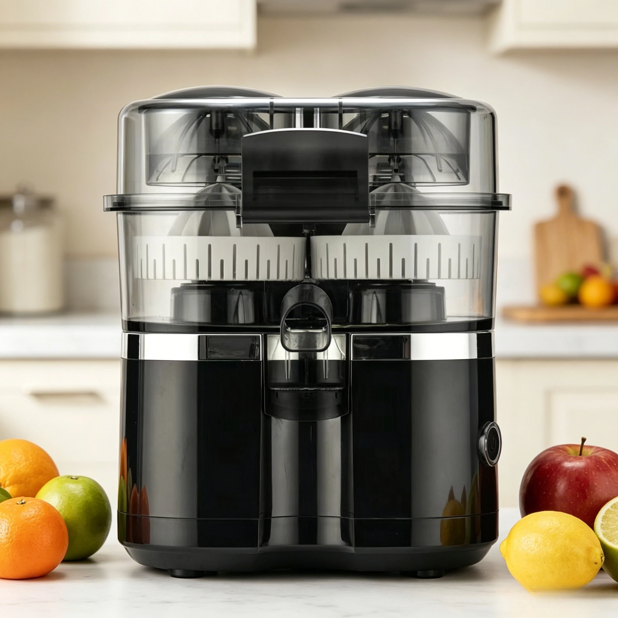 Multifunctional Dual‑Press Automatic Citrus Juicer Electric Slicing‑Juicing Combined Machine for Fresh Orange Lemon Juice