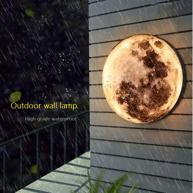 Moon Wall Lamp Aluminum Outdoor Lighting Waterproof IP65 Acrylic For Exterior Decorative Darden