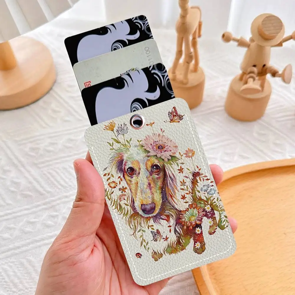 الفن الشهير H-hiroki T-takeda بولي Leather جلد ناعم مستطيلة حامل بطاقة المفاتيح التعريفي مصعد غطاء للحماية الشباب Faion Accory #3