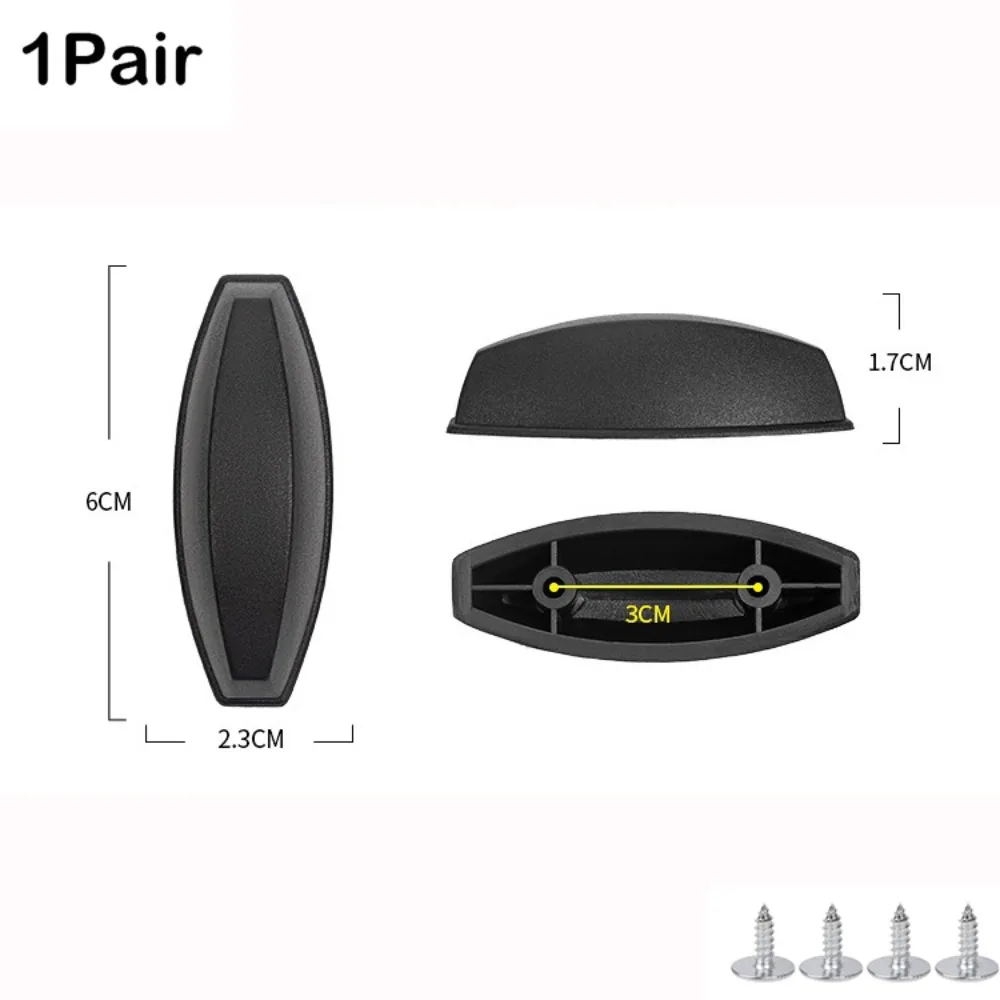 Baggage Replacement Stud Foot Plastic Luggage Feet Pads Black With Screws Baggage Bottom Stand Luggage Bottom Stand All Suitcase