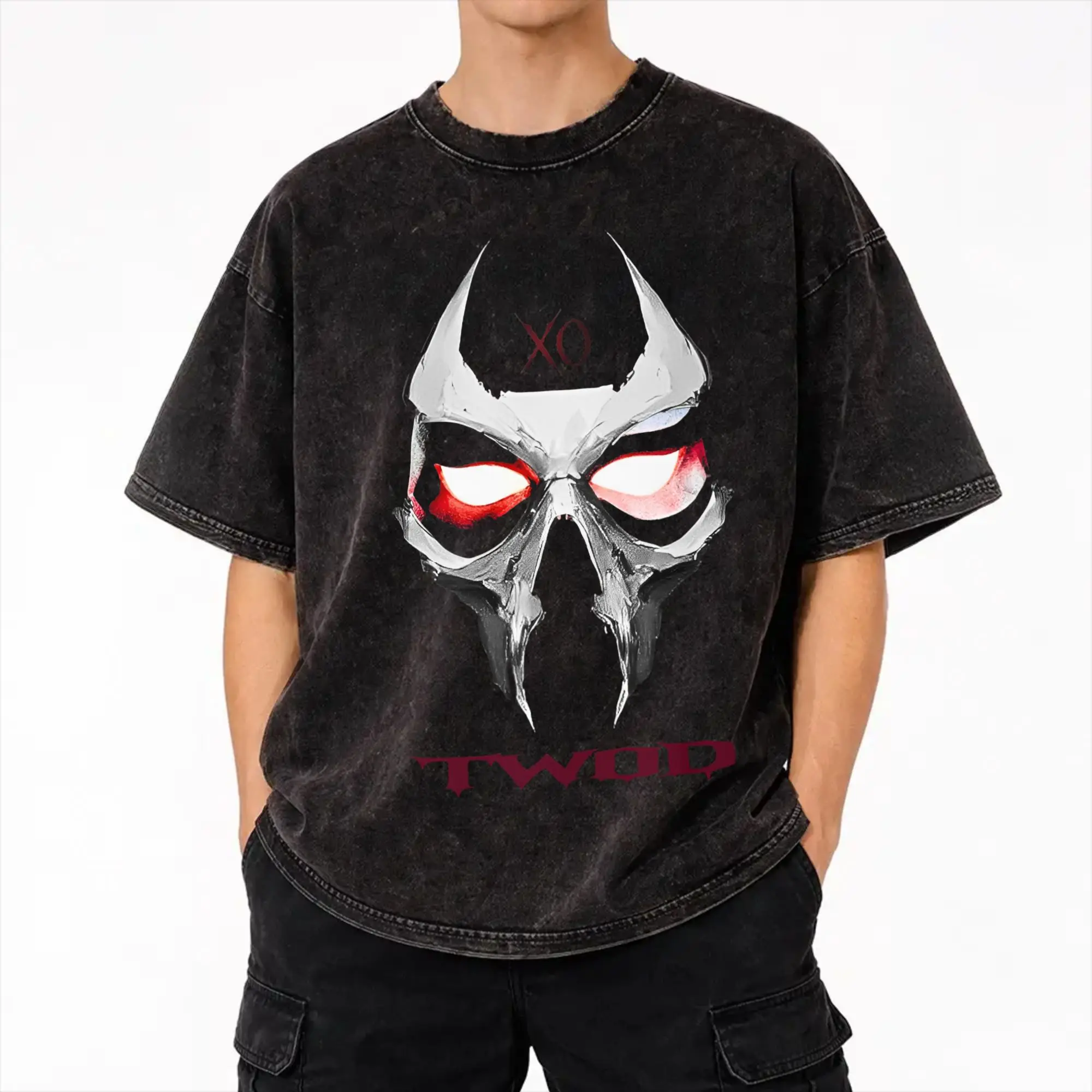 After Hours Til Dawn 2026 xo the weeknds T Shirt Hip Hop Washed Cotton Oversize T-Shirts  Retro Men Women Streetwear