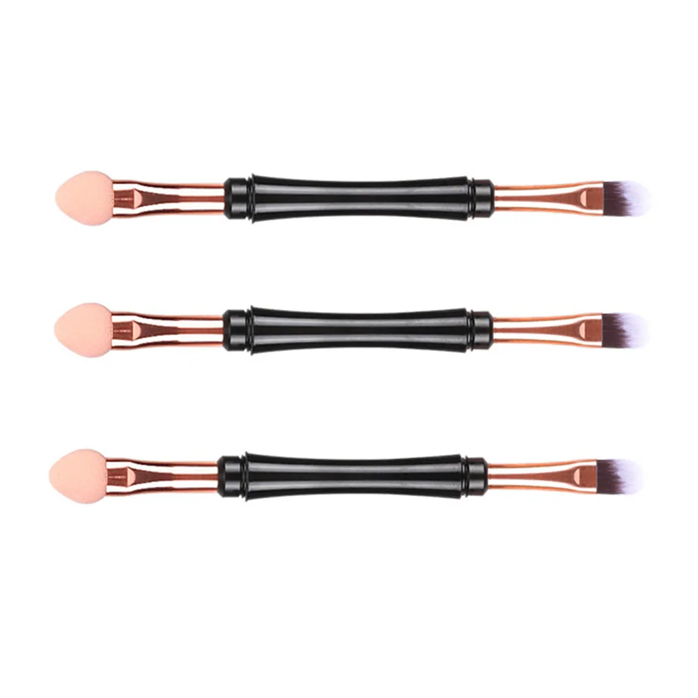3 stücke Lidschatten Set Glatte Griff Make-Up-Tools Für Frauen Dual Zweck Wimpern Augenbraue Pinsel Kit Professionelle Make-Up