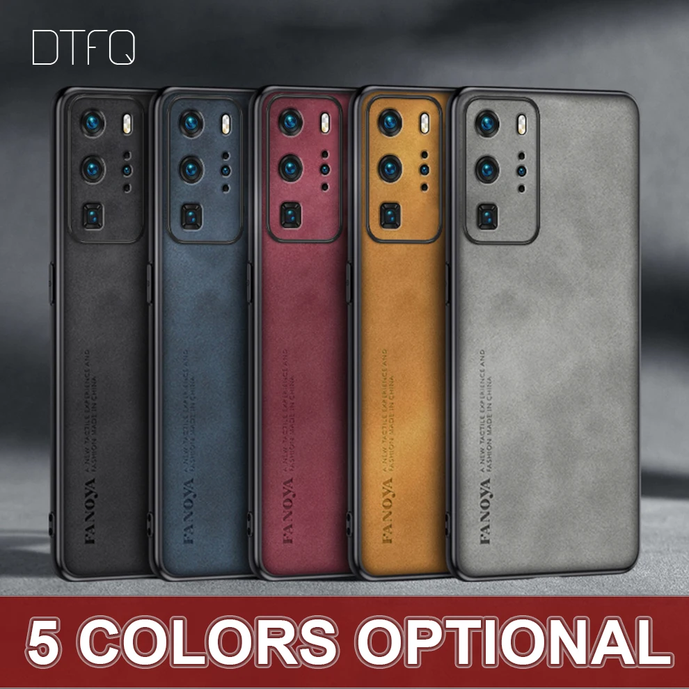 For Huawei P40 Pro Case Vintage Leather Pattern Cover Shockproof Case for Huawei P40 Luxury Leather Case for Huawei P40 Pro Plus