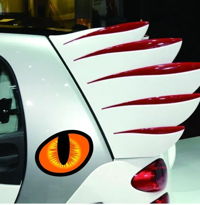 3D Stereo Reflective Eyes Stickers for Car Rearview Mirror Auto Strong Reflective Cat Eyes Waterproof for Truck SUV