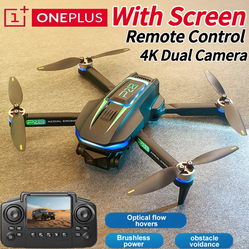 

ONEPLUS P28 Drone Professional 4K HD Camera Obstacle Avoidance Aerial Photography Brushless Helicopter Toys Remote Control