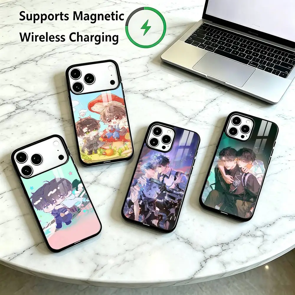 Little Mushroom An Zhe  Phone Case For iPhone18 17,16,15,14,13,12,11 Plus,Pro Allows magnetic wireless charging Gift