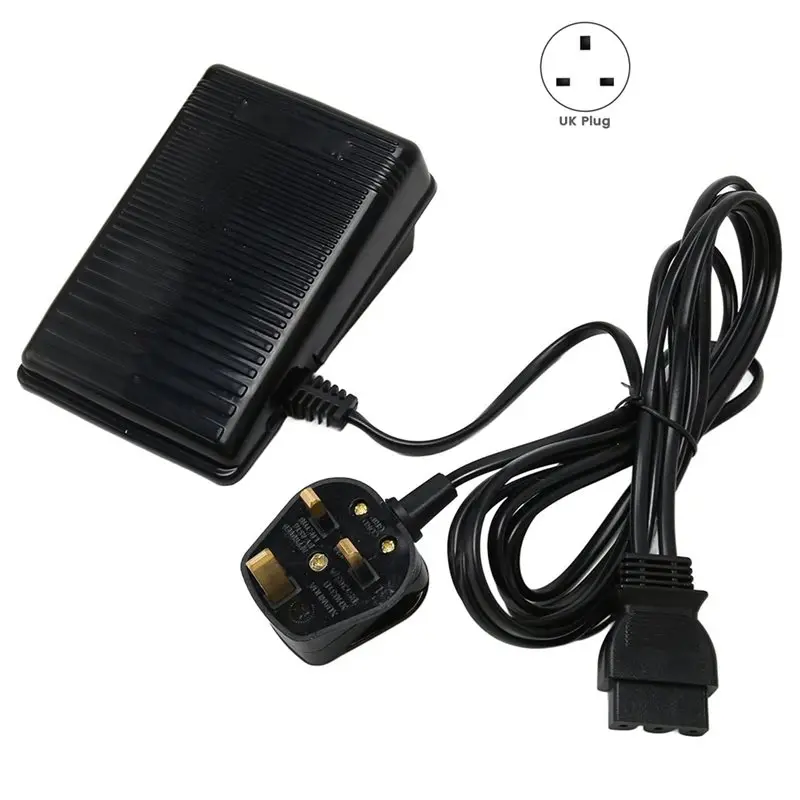 A96K-Foot Control Pedal For 220V Sewing Machine Anti Slip Speed Foot Controller For Old-Fashioned Sewing Machine UK Plug