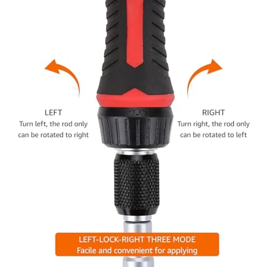 73Piece Magnetic Ratcheting Wrench and Electronics Precision Screwdriver Set with Extended Reach and AntiSlip Handles for Autom
