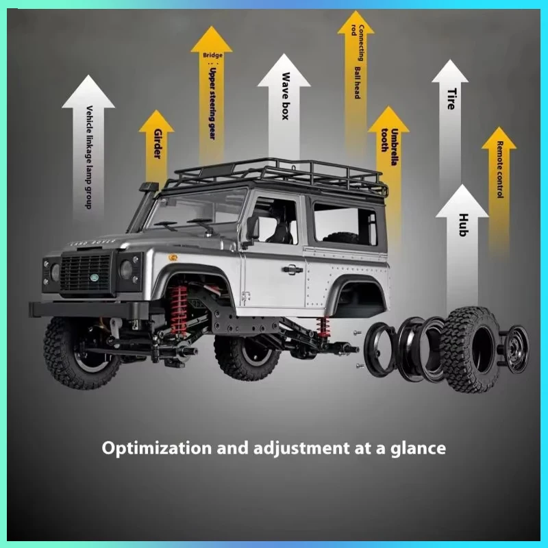 NEW MN99S MN98 1/12 2nd Generation Upgraded Version 2.4G Full Proportion 4WD Climbing Car Chassis Remote Control Truck Boy Toys