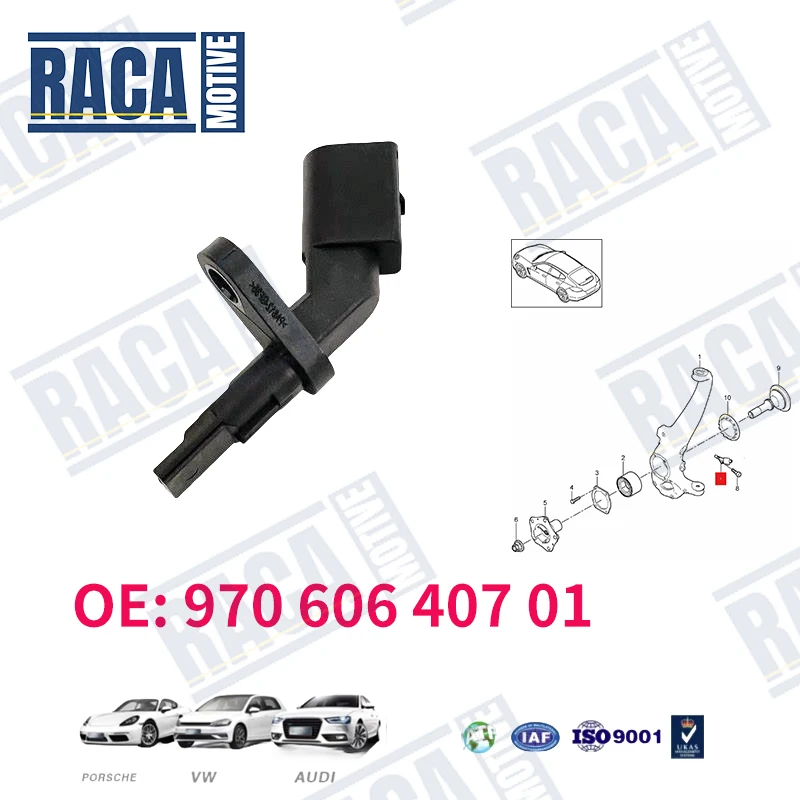 For Porsche Panamera 2012-2014 3.0TDI 3.0T V6 3.6L V6 4.8L V8 4.8T Front Rear Left Or Right ABS Wheel Speed Sensor 97060640701