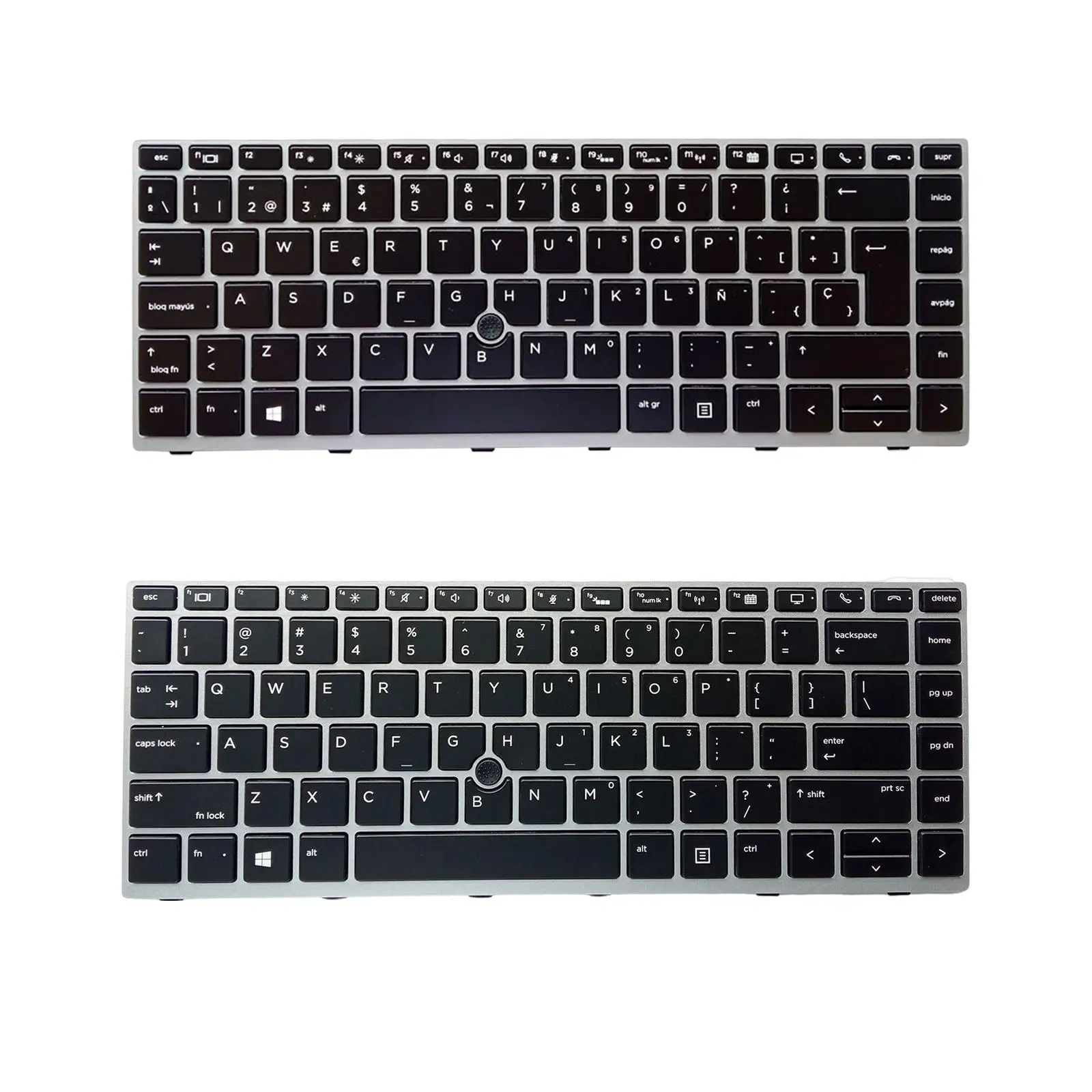 

Laptop Keyboard with Pointer for Elitebook 745 G5 840 G6 846 Silver Frame