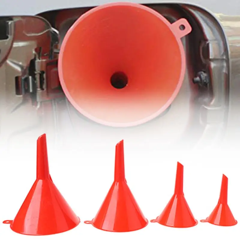 4Pcs Small Car Refueling Funnel Gasoline Engine Oil Additive Motorcycle Farm Machine Use Convenient Anti-leakage Dropshipping