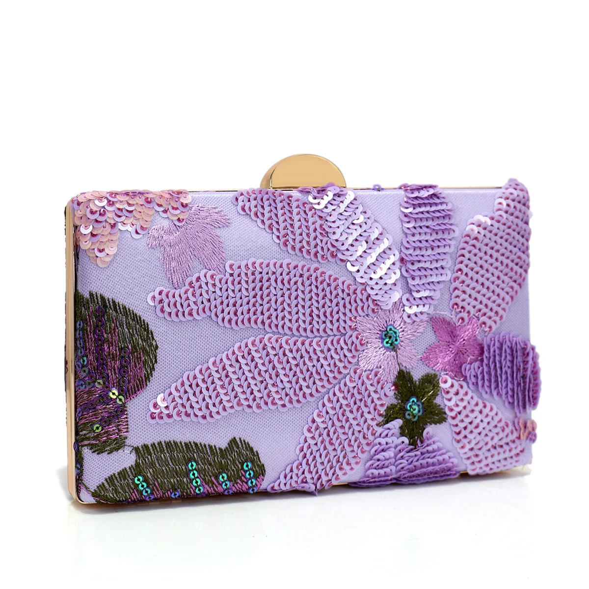 Imagen 4: Bolso de cena bordado para mujer, elegante, versátil, tipo clutch, para bodas, fiestas, bolso cuadrado pequeño [patrón aleatorio]