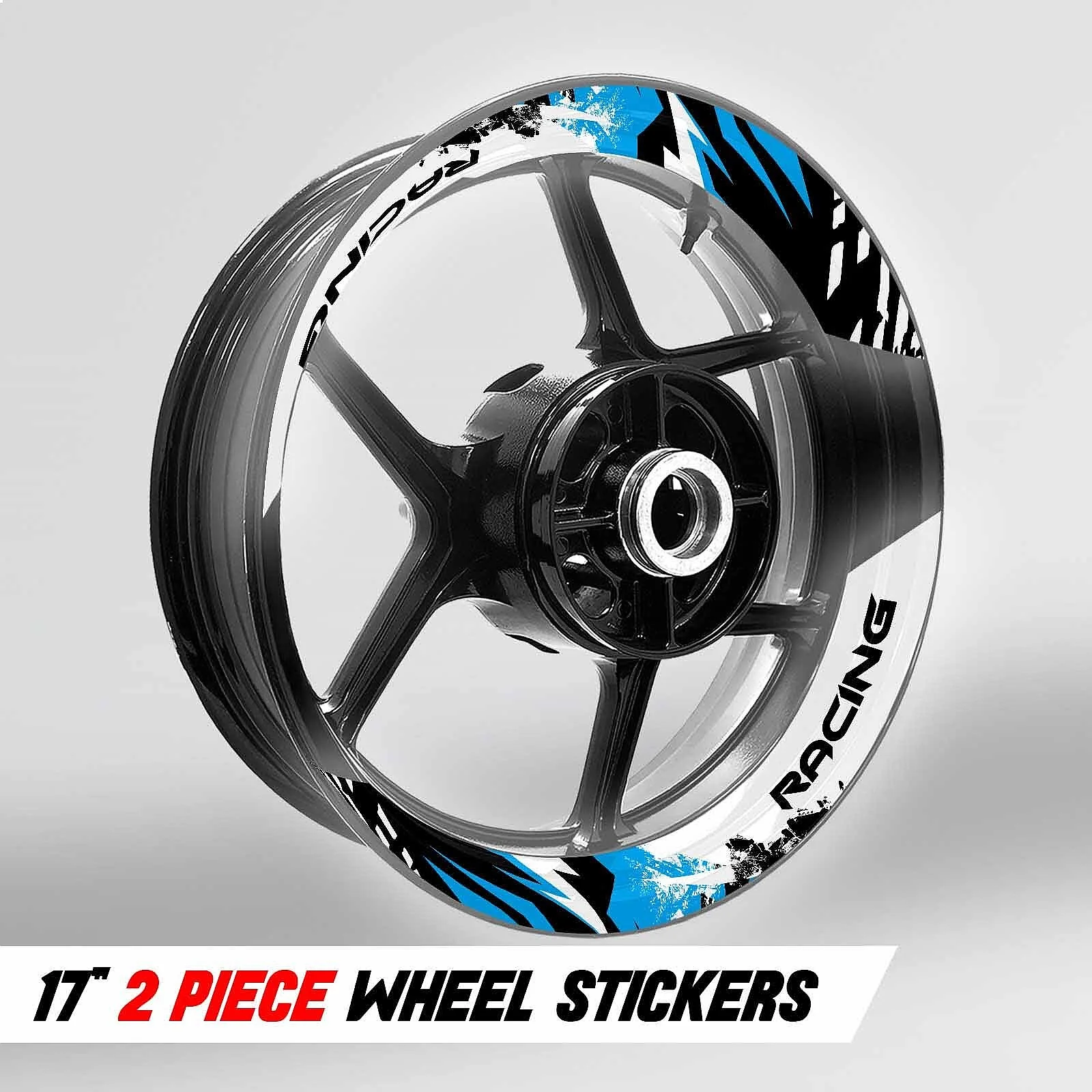 S05W Aqua 2-PIECE Rim Decals Wheel Stickers For CB400SF Super Four 19 20