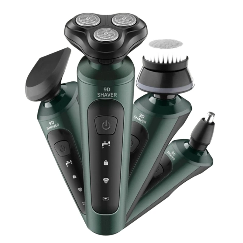 กรูมมิ่งผู้ชายเครื่องโกนหนวดไฟฟ้าแบบชาร์จไฟได้เครื่องโกนเคราแบบเปียกแห้ง