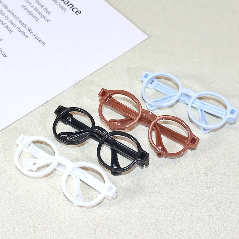

Best Simulation Mini Frame Without Lenses Cute Plush DolldiyHandmade Dollhouse Glasses Accessories